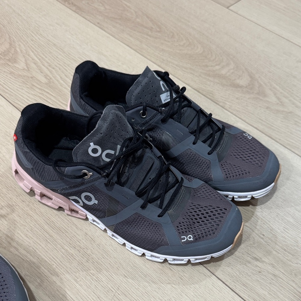 On Running Women's Charcoal and Blush Athletic Shoes